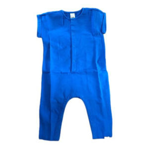 𝅺Dolman Sleeve Organic Cotton Romper, blue, size 18 months